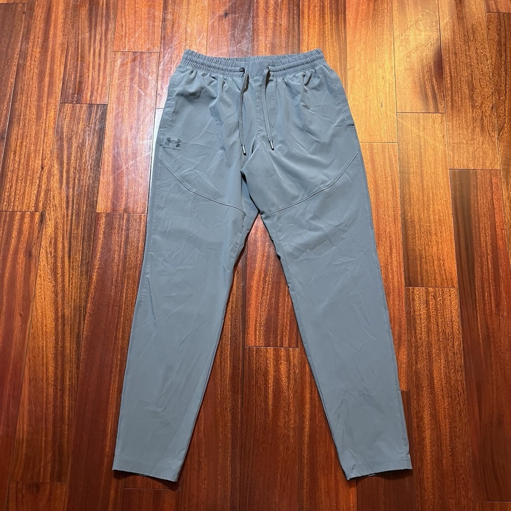 Under Armour Pants Mens M Gray Drawstring Performance Stretch ZXG835GZNMX53NG *